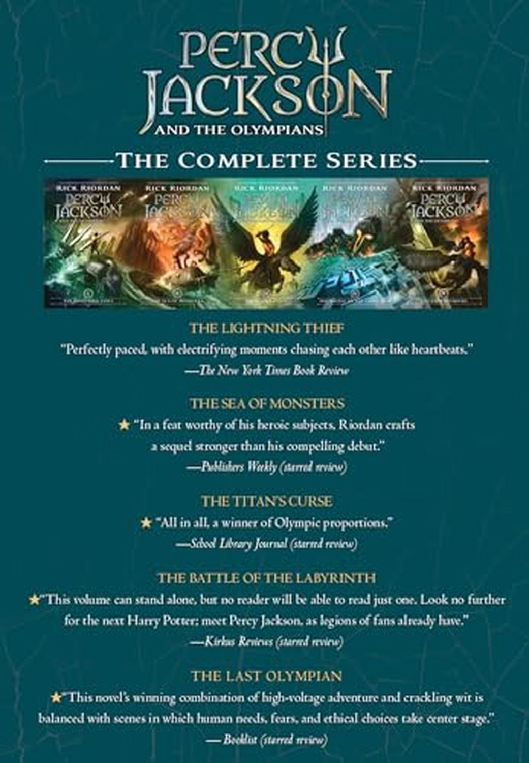 Percy Jackson and the Olympians 5 Book Paperback Boxed Set